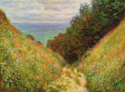 Claude Monet Road at la Cavee, Pourville